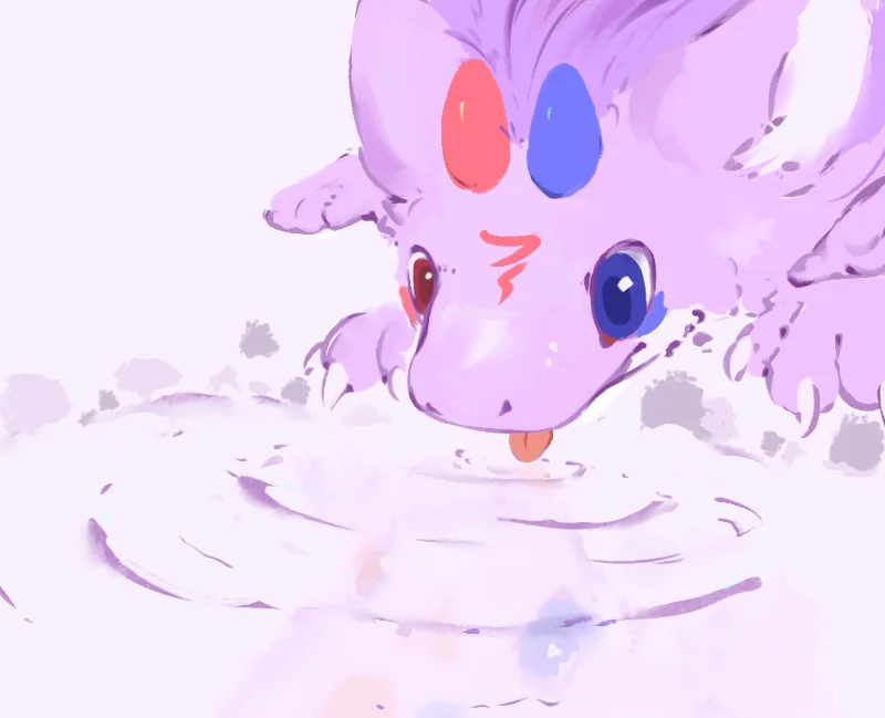喝水 by 羽毛砂糖