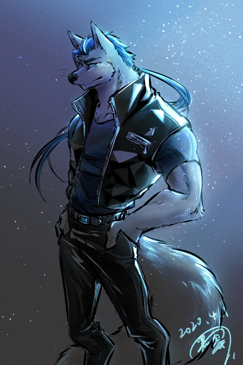 2020.4.1(贝壳） by 黑霉, furry, 狼