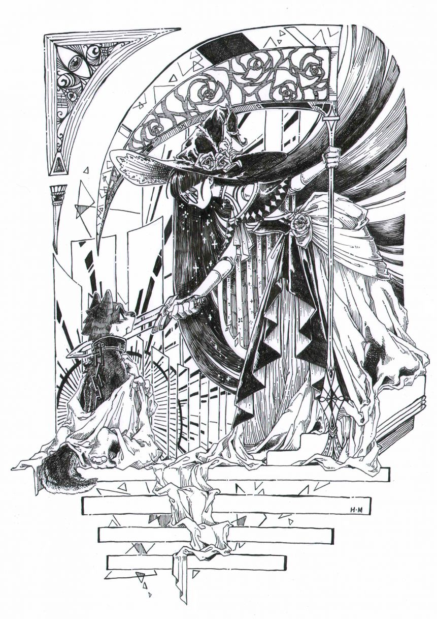 不死魔女与狼（2） by 黑霉, 插画