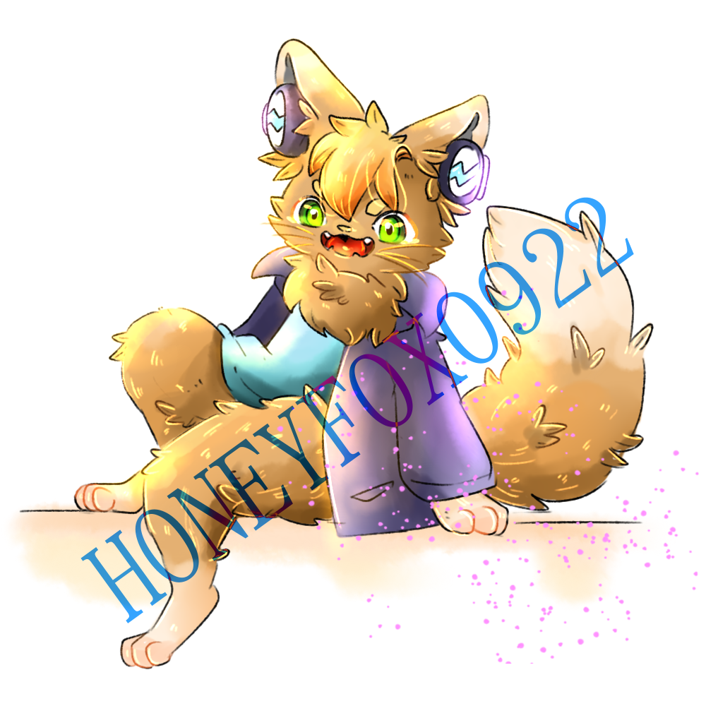插圖委託 by 蜜糖狐, 委託, 獸人, drawing, furryart, furry