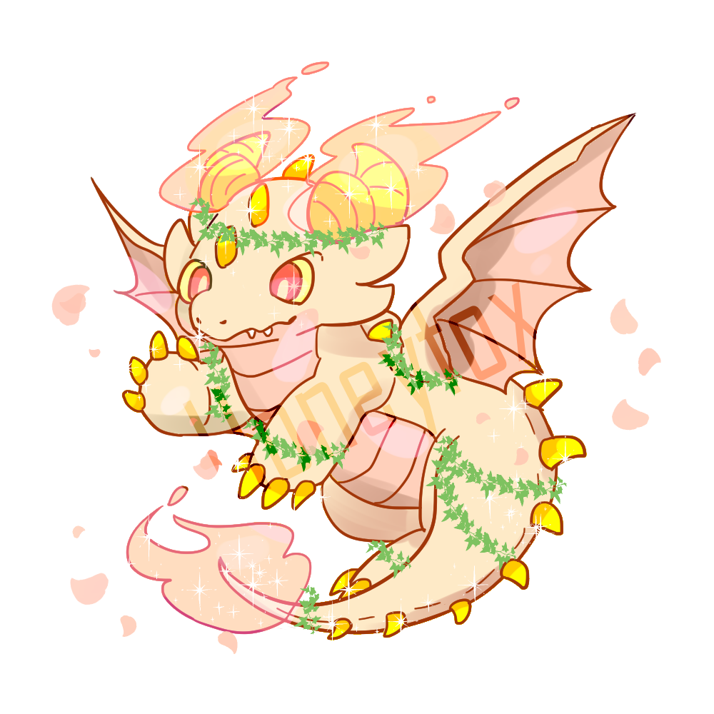 星空龍孩兒販售 by 蜜糖狐, feral, commission, commissionopen, furry, furryart, dragon, adopt