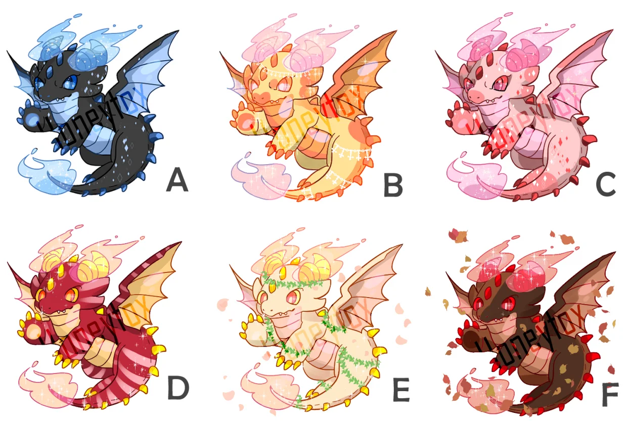 星空龍孩兒販售 by 蜜糖狐, adopt, feral, commission, commissionopen, dragon, furry, furryart, drawing, fursona