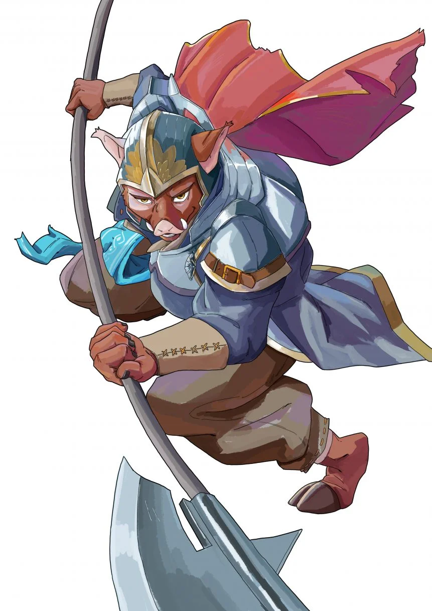 野猪骑士 by 熊背