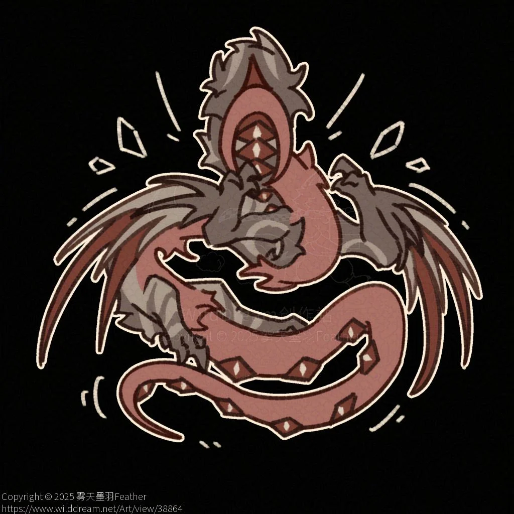 幻想生物小q 17 by 雾天墨羽Feather, 小q, 平涂, 幻想生物, 有偿, 毛毛