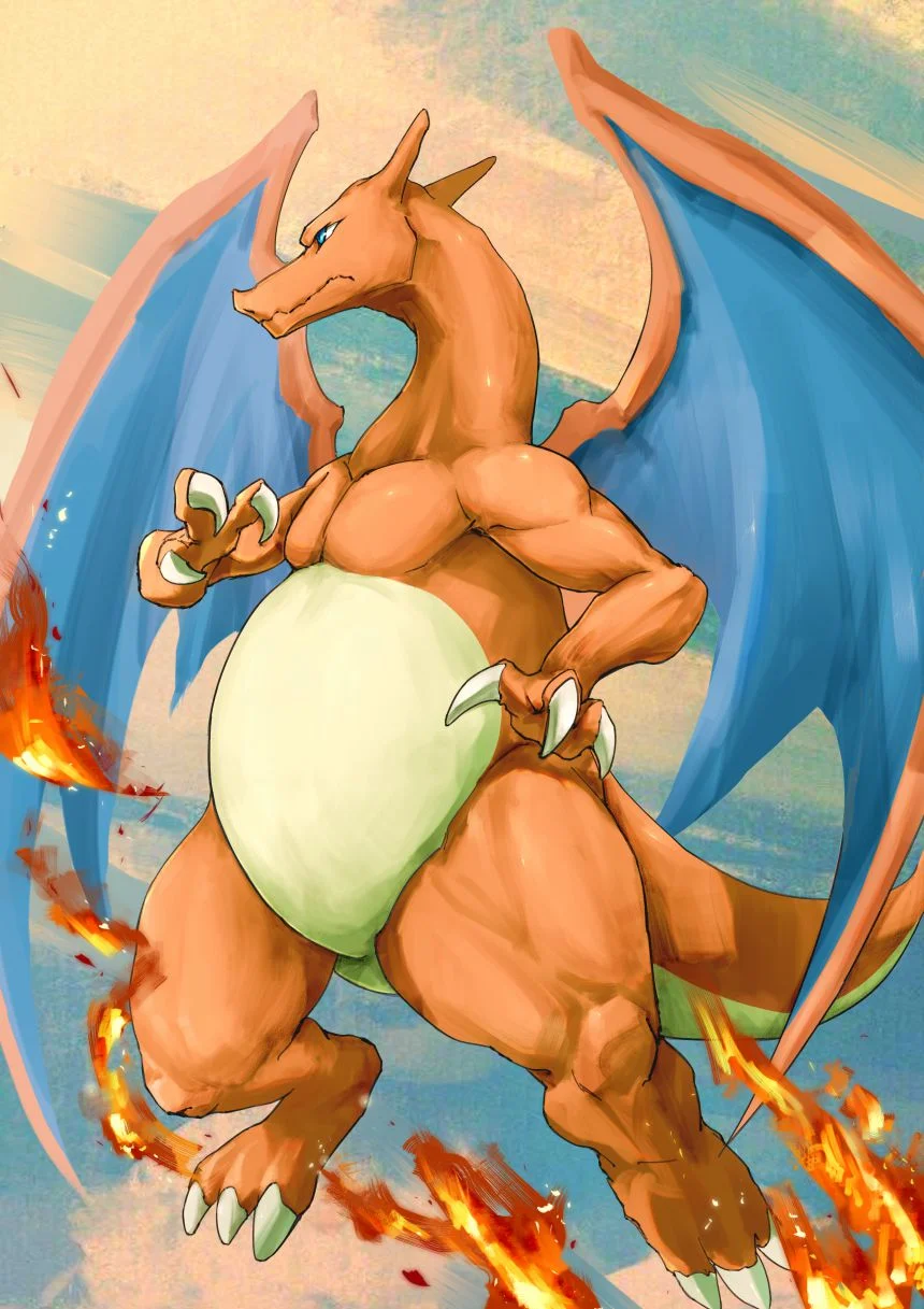 20220804 by FrozenNorth, 喷火龙, pokemon, 精灵宝可梦