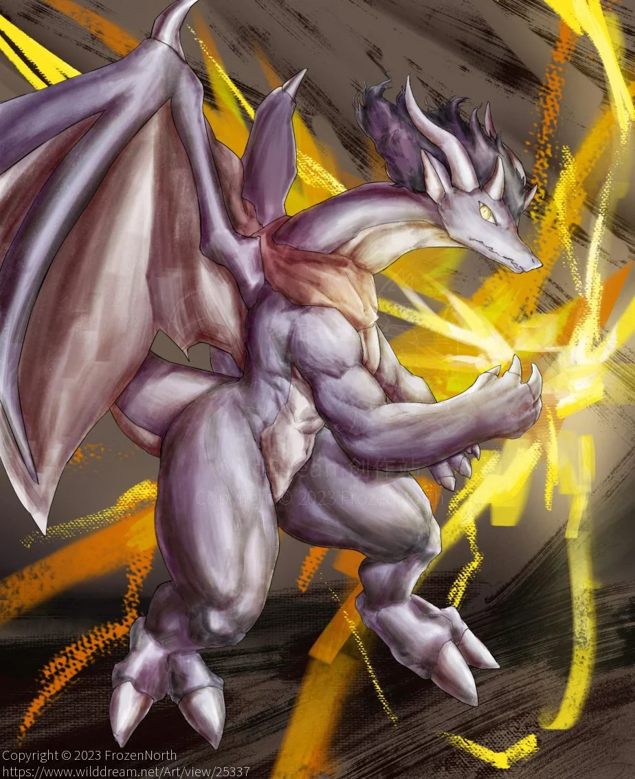 E6B3F12109E7DB09065FAA5C4505BA71-01 by FrozenNorth, 龙人, 龙, 肌肉