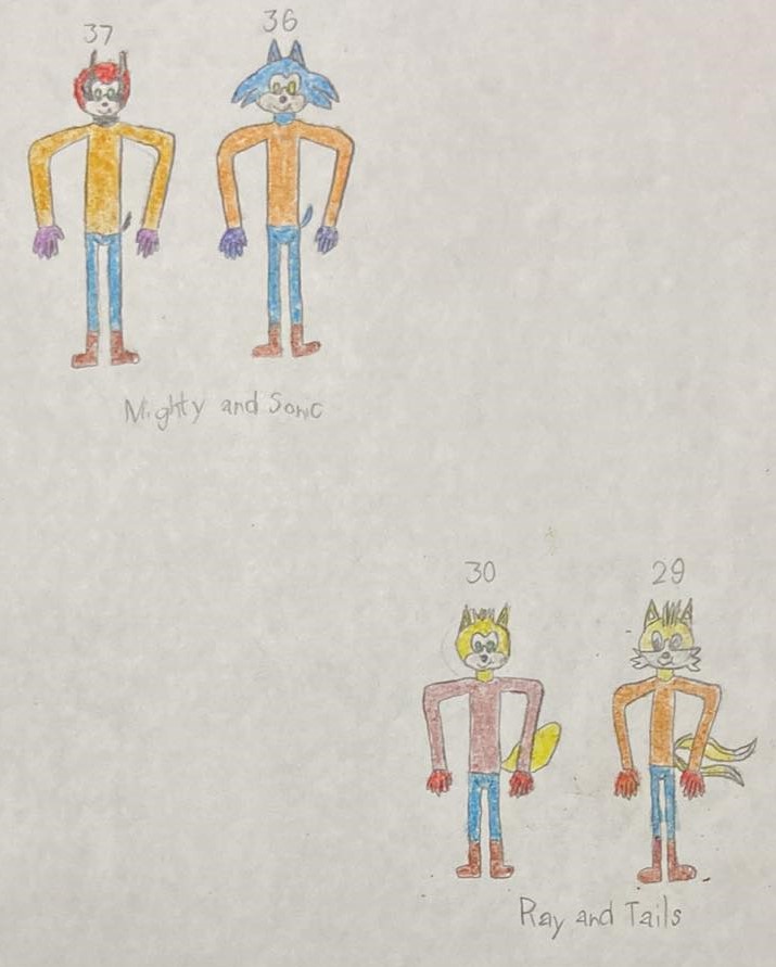 Mightonic (Mighty and Sonic) and Rayails (Ray and Tails) by Marc Brown part four by shwapneel1999