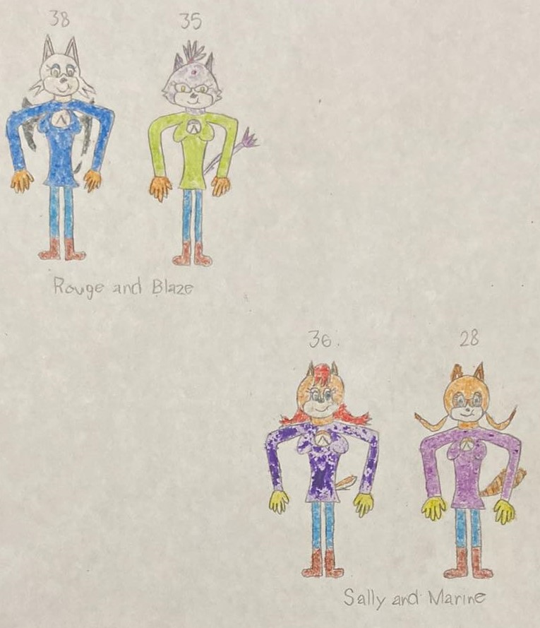 Rougaze (Rouge and Blaze) and Salrine (Sally and Marine) by Marc Brown part four by shwapneel1999