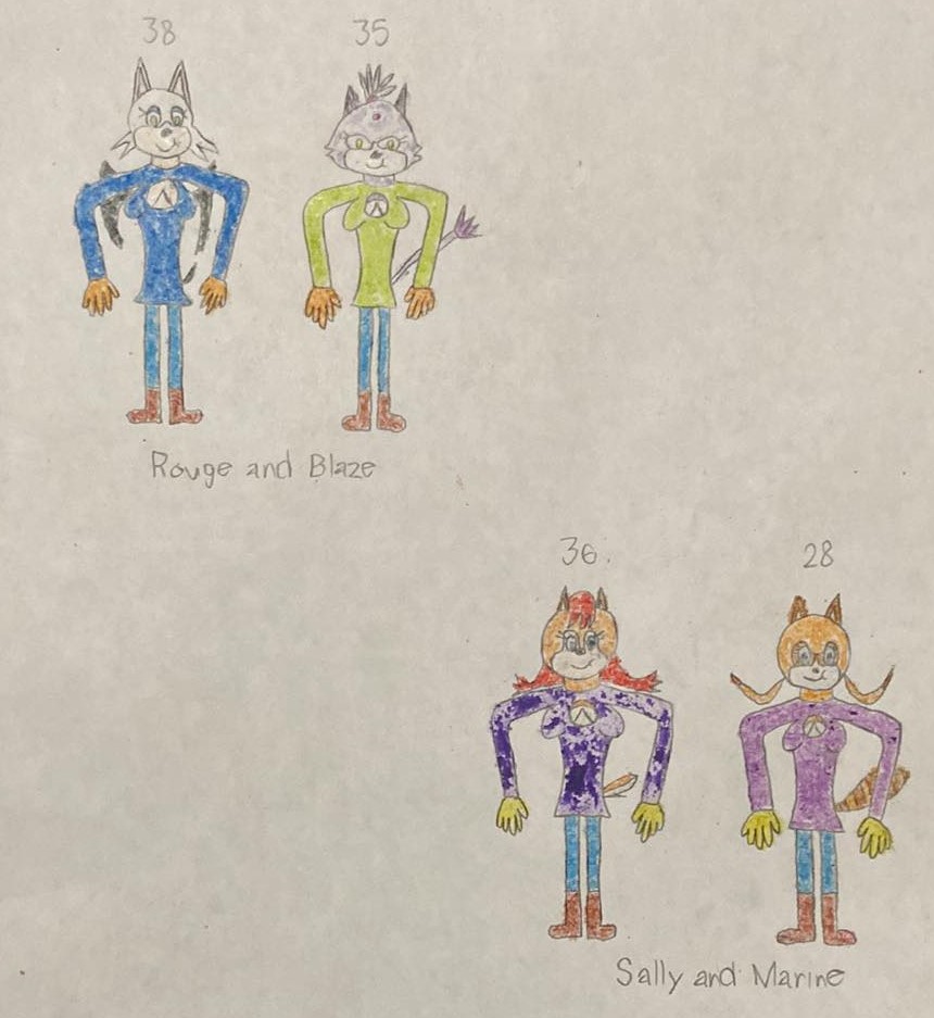 Rougaze (Rouge and Blaze) and Salrine (Sally and Marine) by Marc Brown part two by shwapneel1999