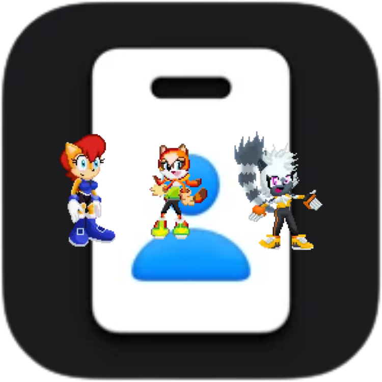 Sally, Marine and Tangle on the Apple Business Essentials icon by Marc Brown by shwapneel1999