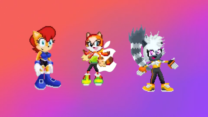 Sally, Marine and Tangle on the Apple Business Essentials screen by Marc Brown by shwapneel1999