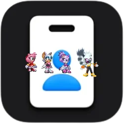 Amy, Rouge, Blaze and Tangle on the Apple Business Essentials icon by Marc Brown