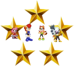 Amy, Sally, Marine and Tangle and five stars part two by Marc Brown by shwapneel1999