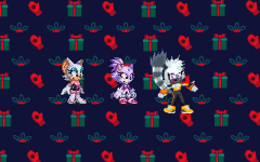 Rouge, Blaze and Tangle and Christmas 2021 by Marc Brown by shwapneel1999