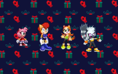 Amy, Sally, Marine and Tangle and Christmas 2021 by Marc Brown by shwapneel1999