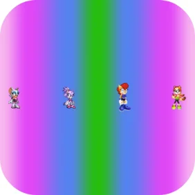 First iOS 15 and iPad OS 15 icon featuring Rouge, Blaze, Sally and Marine by shwapneel1999