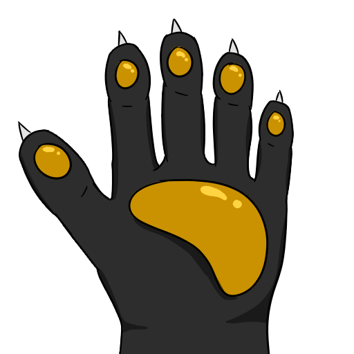 Hand Beans 2/20 by Dragonmemo, iris, Puma, sticker, telegram