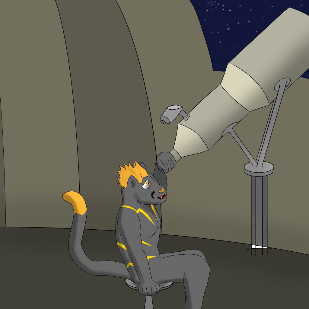 [WIP] Telescope by Dragonmemo, cougar, feline, furry, Puma