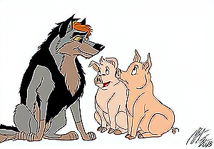 Kitara the wolfhound - Kitara 和猪清晰度增强