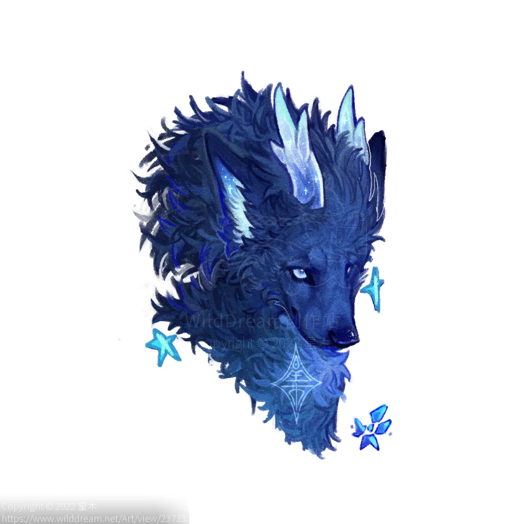 宝宝子 by 星木, furry, furry oc, 厚涂, 头像, 狼