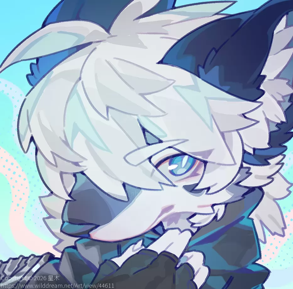 酷酷！ by 星木, furry, 兽绘, 头像