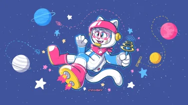 太空喵 by Cyansky