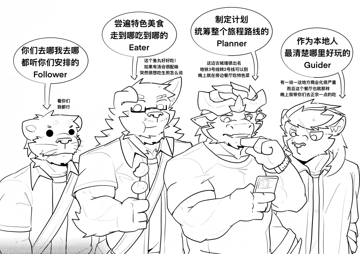 组团旅游成员构成 by TommyWest