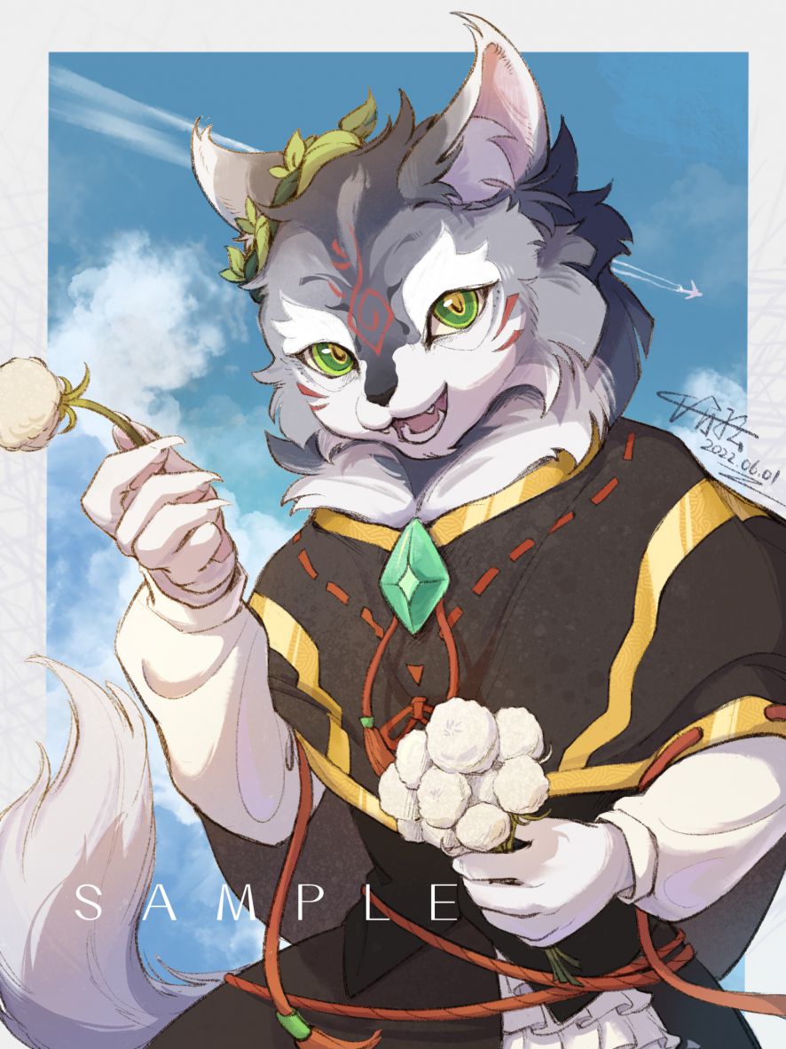 来自普岭的委托 by 千亦玹, furry, 兽设, 挪威森林猫, 猫科动物