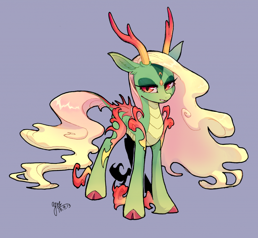 立绘委托【麒麟】 by 讴歌-ogre, 彩虹小马, pony