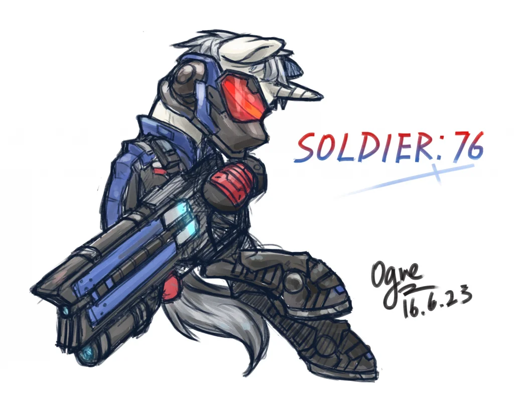士兵76拟马 by 讴歌-ogre