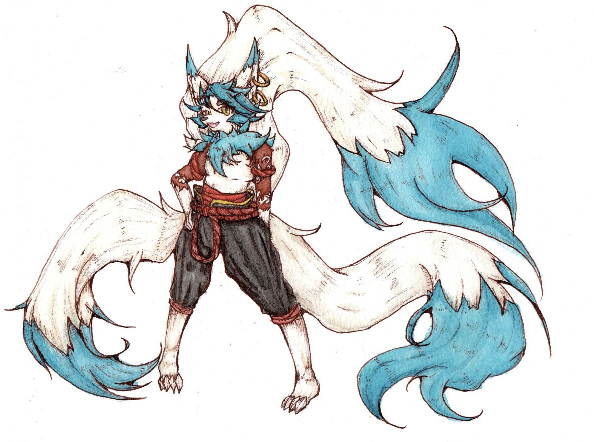司马弘炎-风神 乌克兰水彩罗莎大师级青色系测试 by 龙宇诺