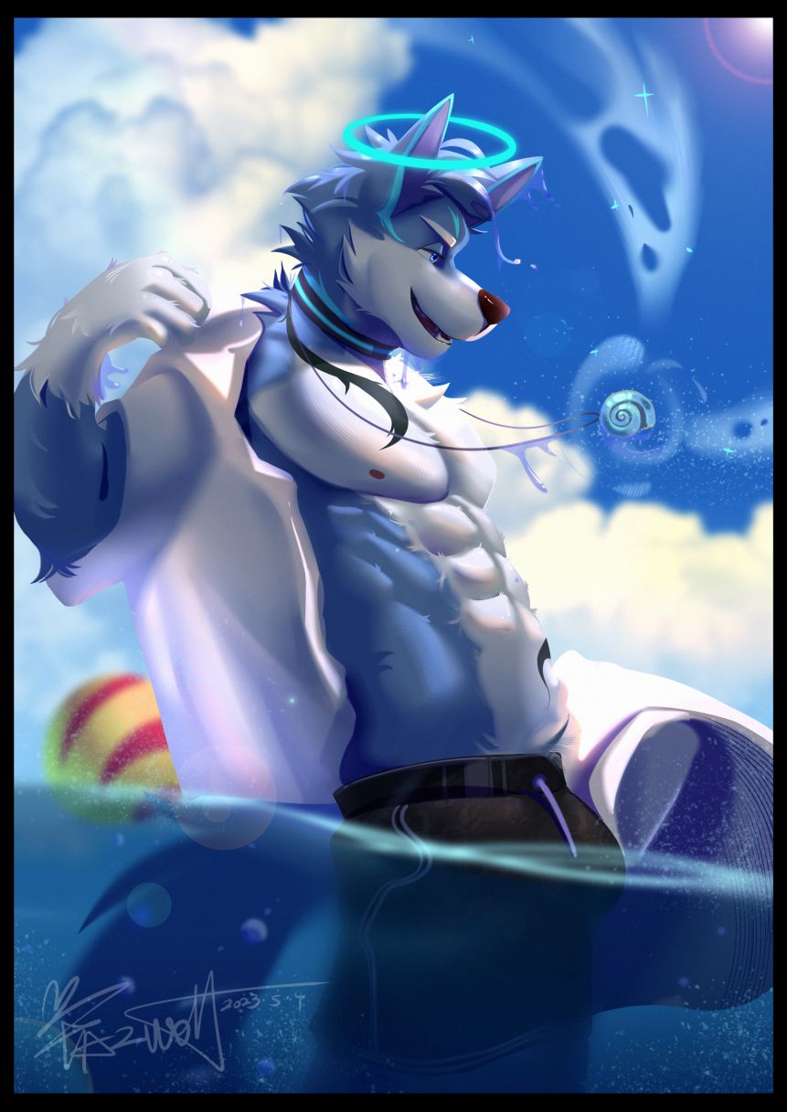 巨浪魔法-宸阳 by Fazwolf菲斯, furry