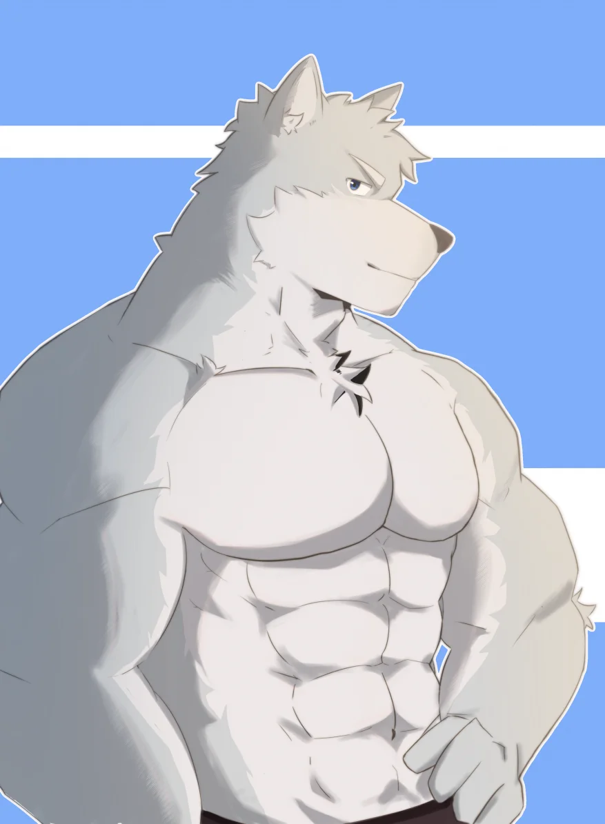 委托 by 九胖, furry, 狼