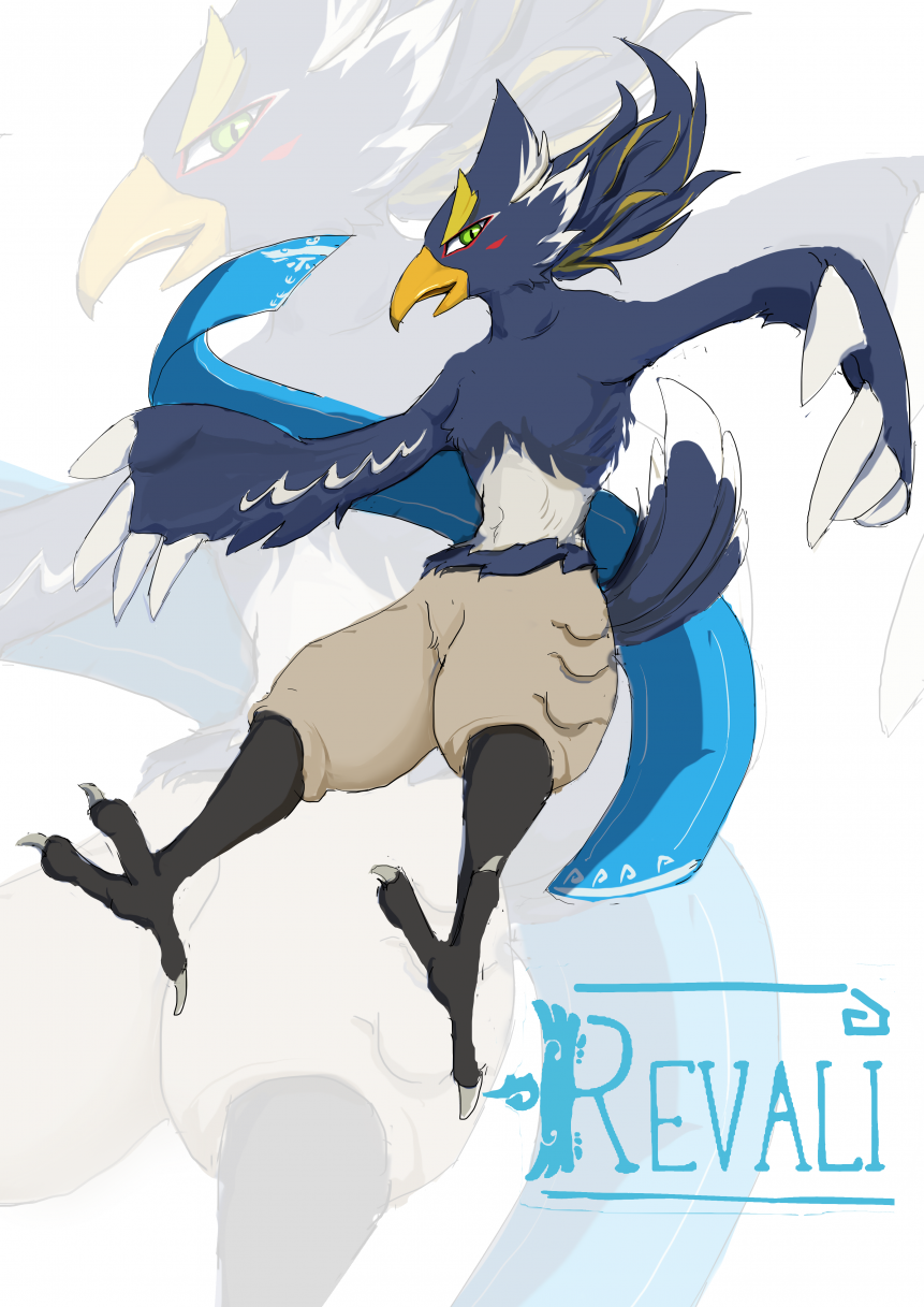 力巴尔 by CloudyIKI, 塞尔达, 力巴尔, revali, furry