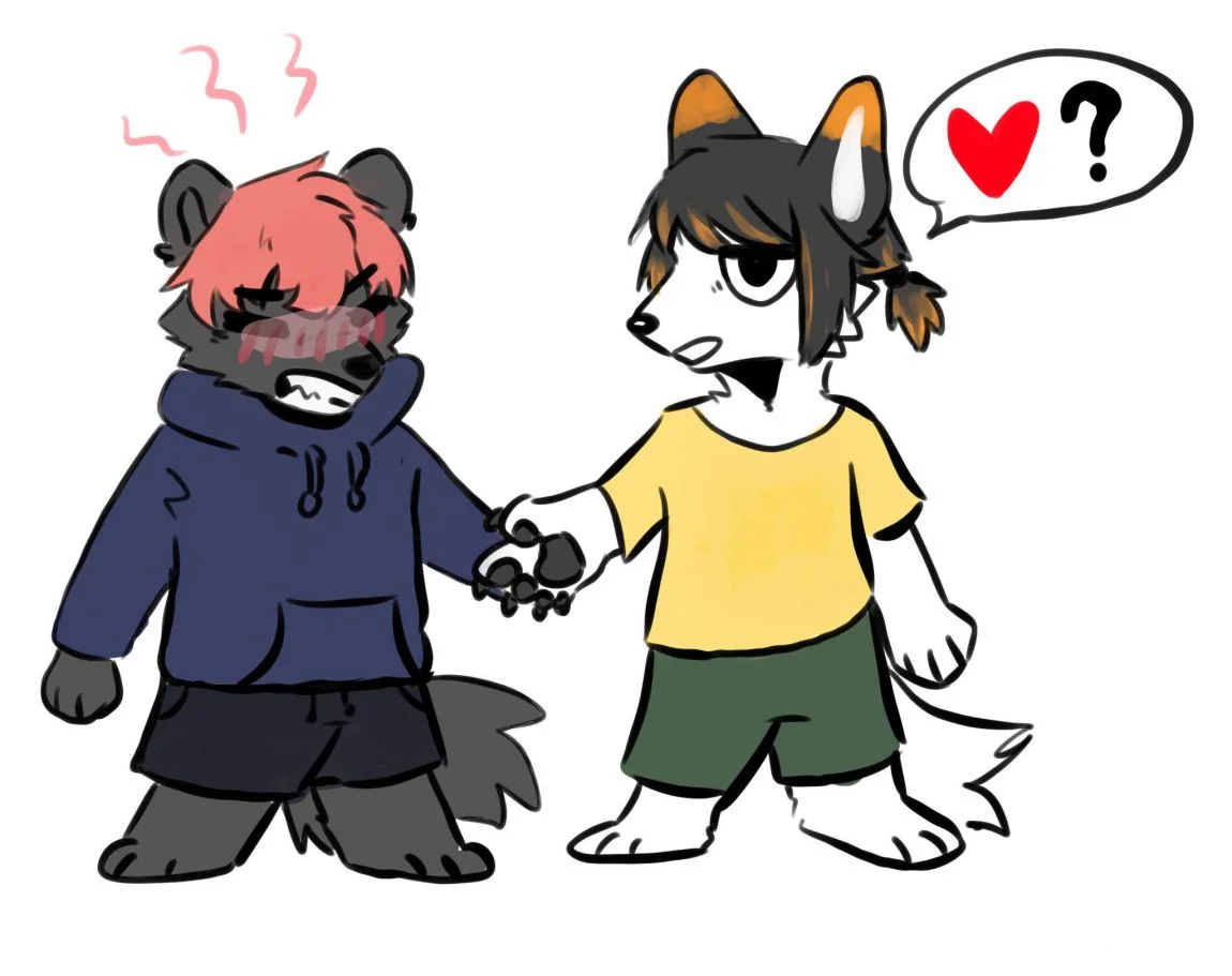 Momo和Okarun手牵手的书签| DanDaDan Fan Art 👽・文件用于免费STL 三维打印・Cults, image size:1150x911